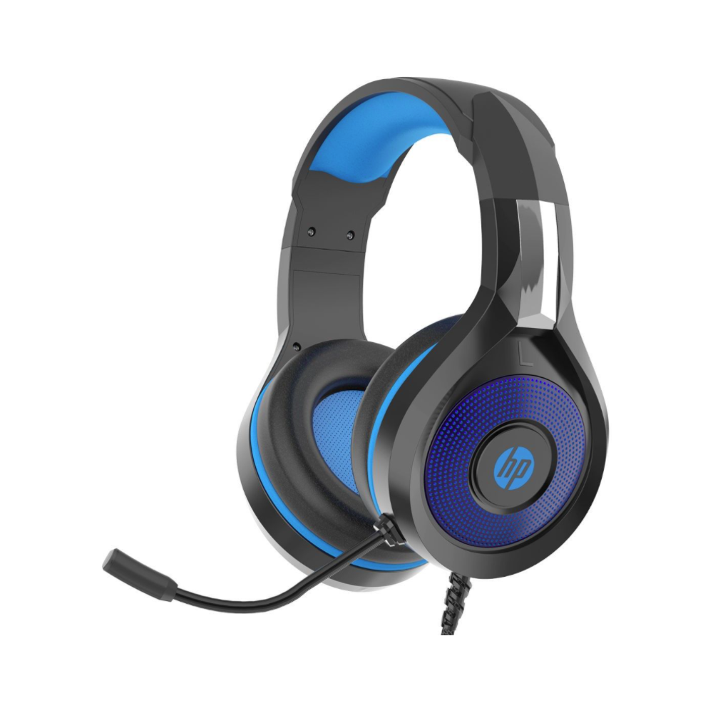 DHE-8010 Casque de jeu stéréo HP pour PC PS4 Xbox One Câble de 2m