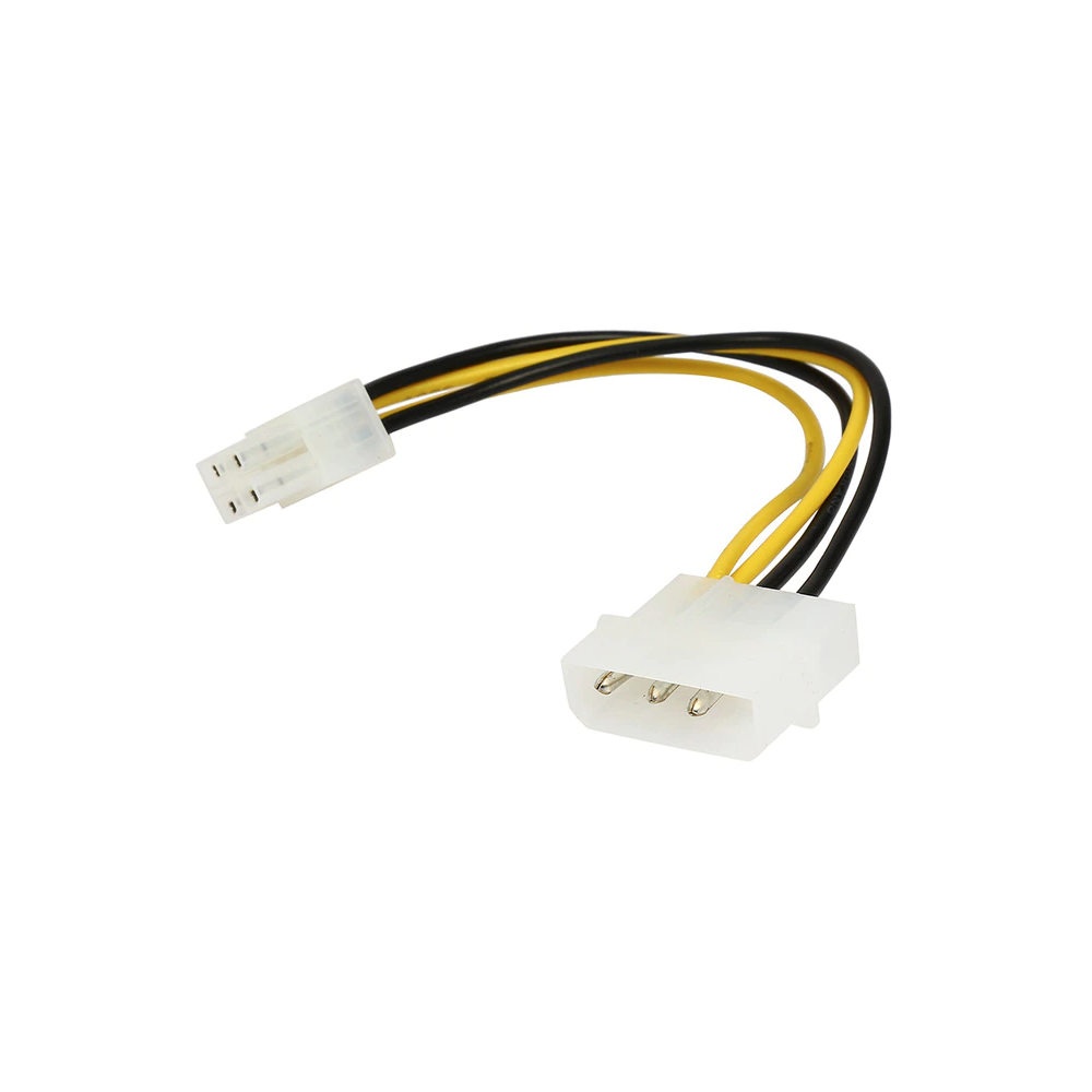 LP4 Male to ATX 4 Pin Female 15 Inch Internal Power Cable