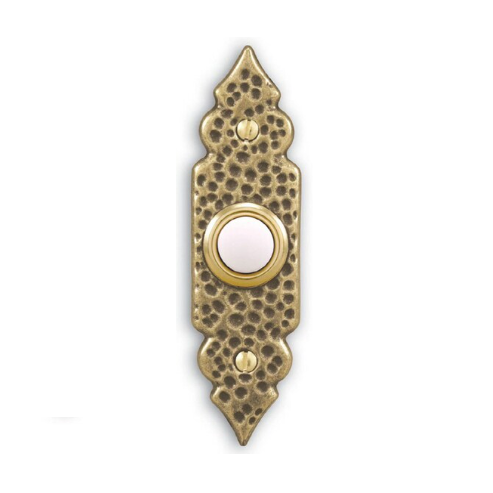 Heath Zenith 829LP-A Traditional Brass Illuminated Doorbell