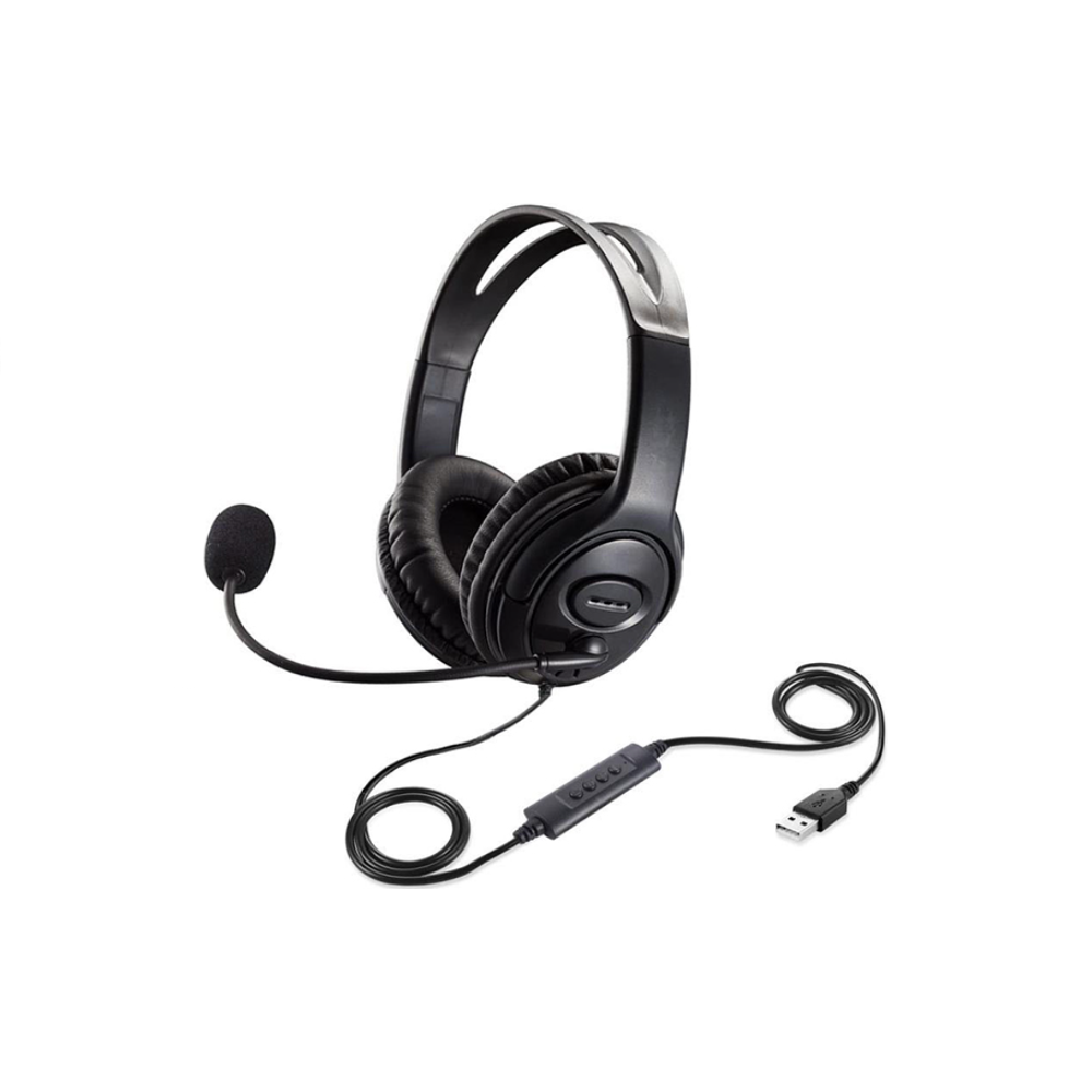 Casque filaire USB2.0 avec micro pour ordinateur