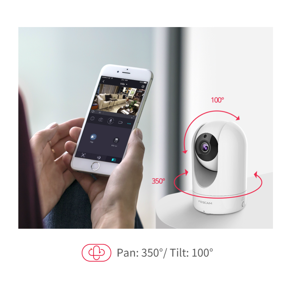 Foscam R2M 2MP Dual-Band Wi-Fi Smart Caméra d'Intérieur