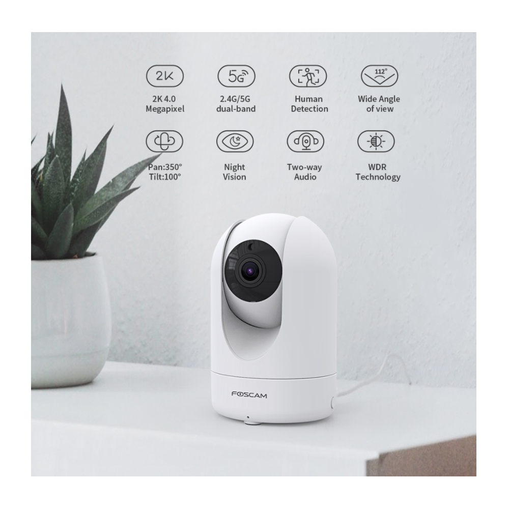 Foscam R4M 4MP Dual-Band Wi-Fi Smart Indoor Camera