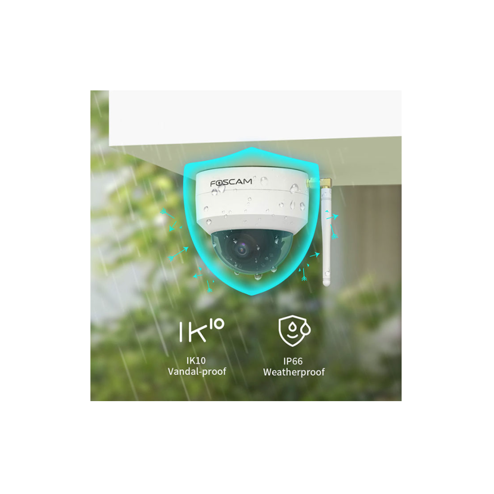 Foscam D4Z 4MP Caméra dôme IP double bande Wi-Fi PTZ Zoom optique X4