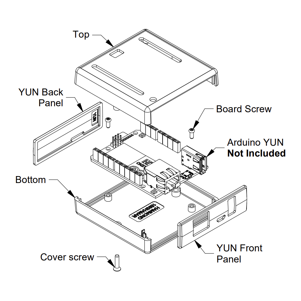 Plastic Enclosures Designed For Arduino 1593HAMARGY