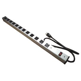 12 Outlet Power Bar 15A Circuit Breaker 3ft Cord