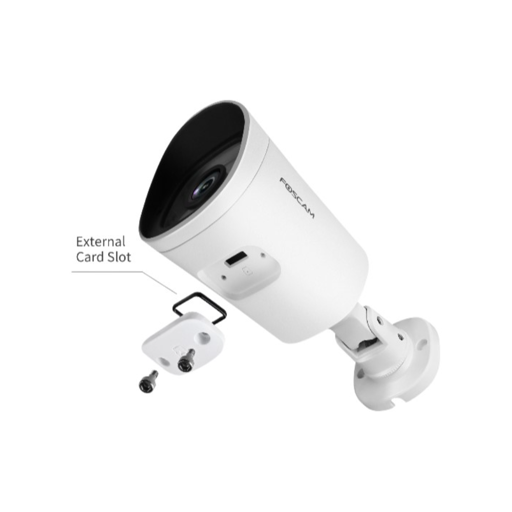 Foscam - Caméra IP PoE extérieure Blanc - G4EP - Caméra de