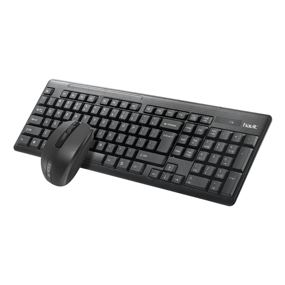 Havit HV-KB553GCM Clavier et souris de bureau sans fil 2,4Ghz  - Noir