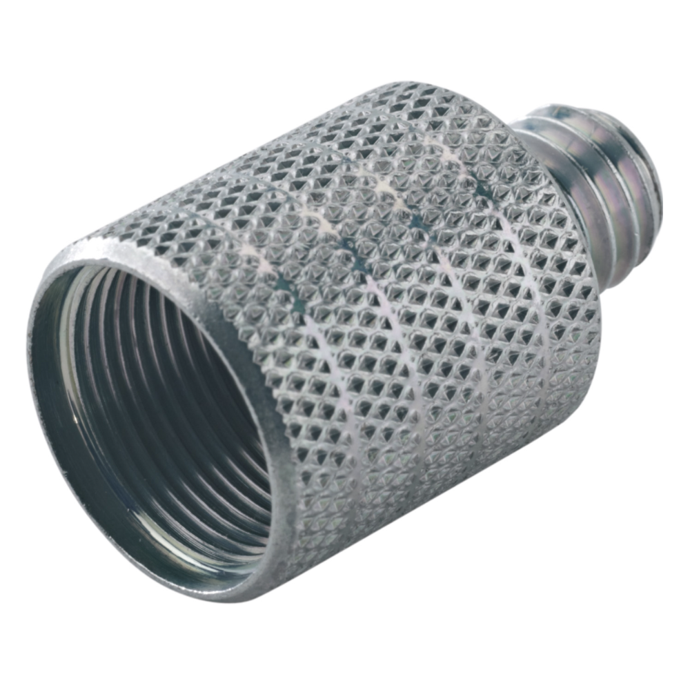 K&M 216-ZINC External Thread Adapter