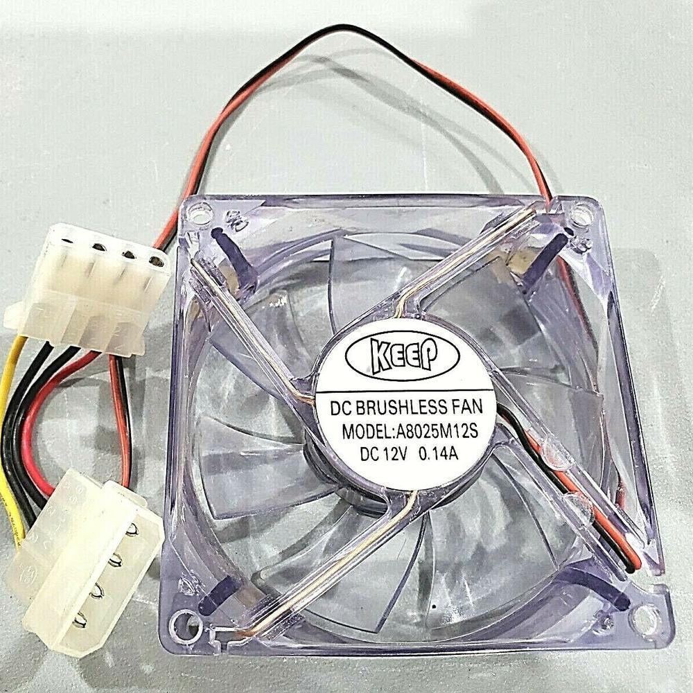 Ventilateur 12 VDC pour Boitier PC 8cm