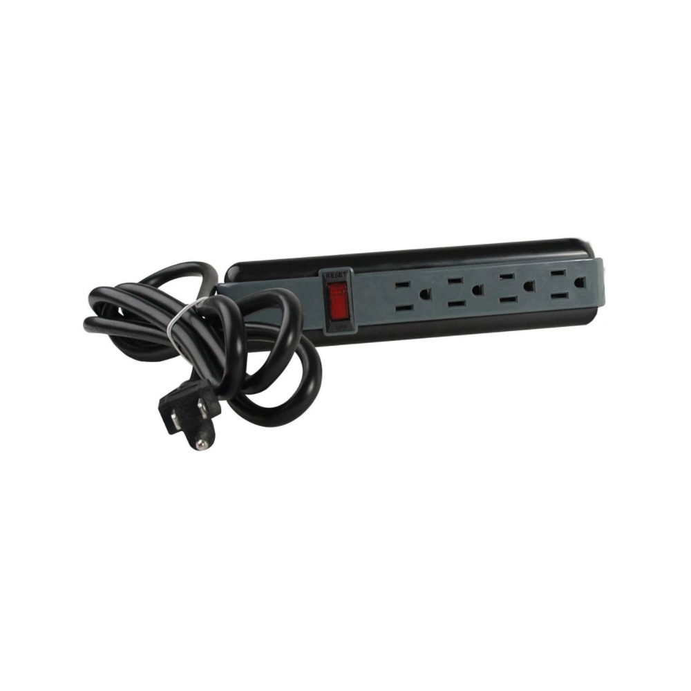 Barre d'alimentation 4 prises 15A 125V 3pi 270 joules