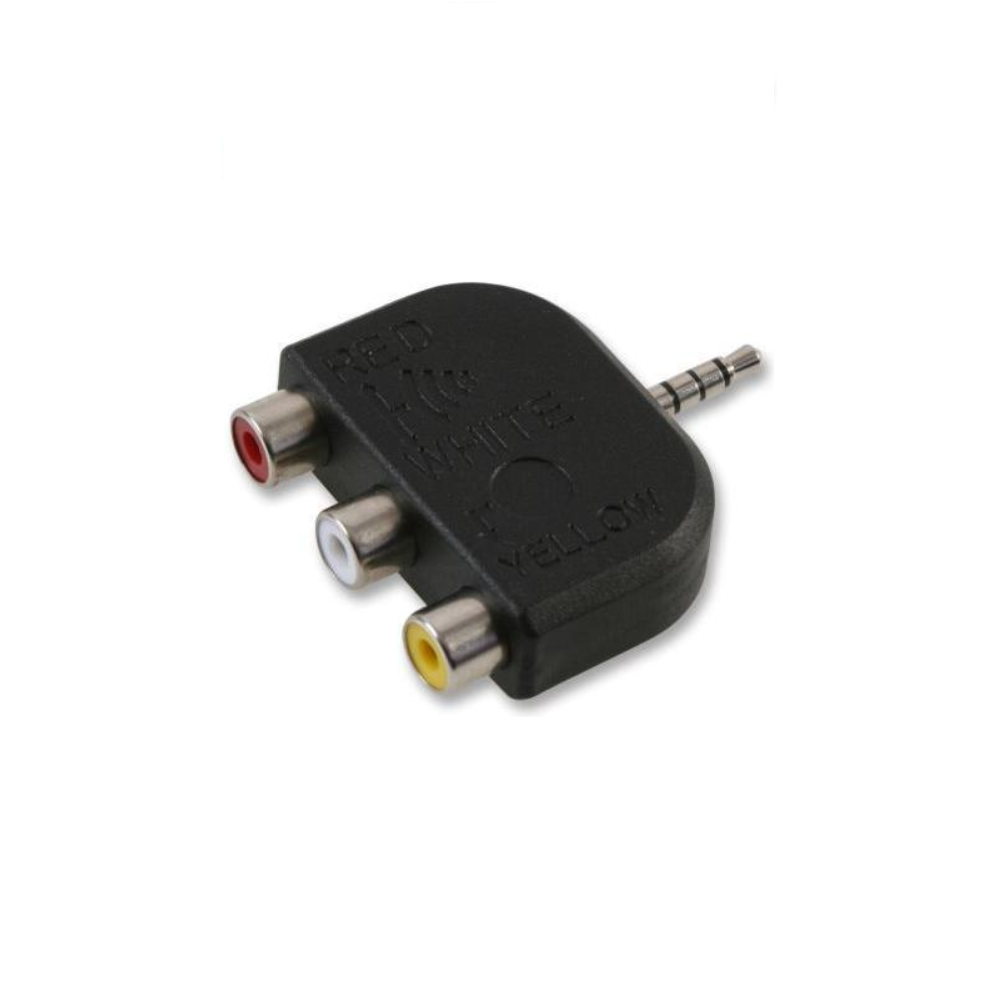 Adaptateur audio-vidéo RCA vers fiche 1/8 3,5mm
