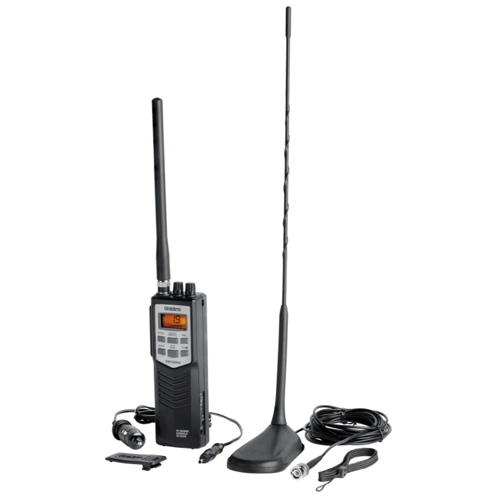 PRO501TK Radio CB portable PRO501TK 40 canaux avec 10 canaux météo NOAA et antenne à montage magnétique