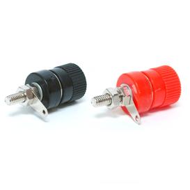 2 Female Banana Jack 4mm - Red and Black