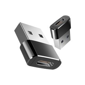 USB A Male to USB C Female - Black
