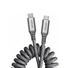Ventev - Câble USB-C à USB-C spiralé Charge/Sync Helix de 3 pieds gris