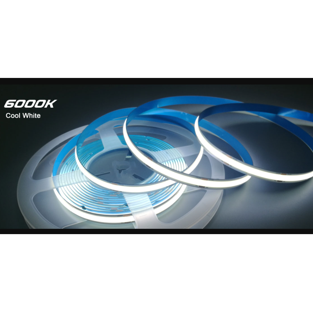 LED COB 5 Meters Strip 24 VOLT IP22 - White
