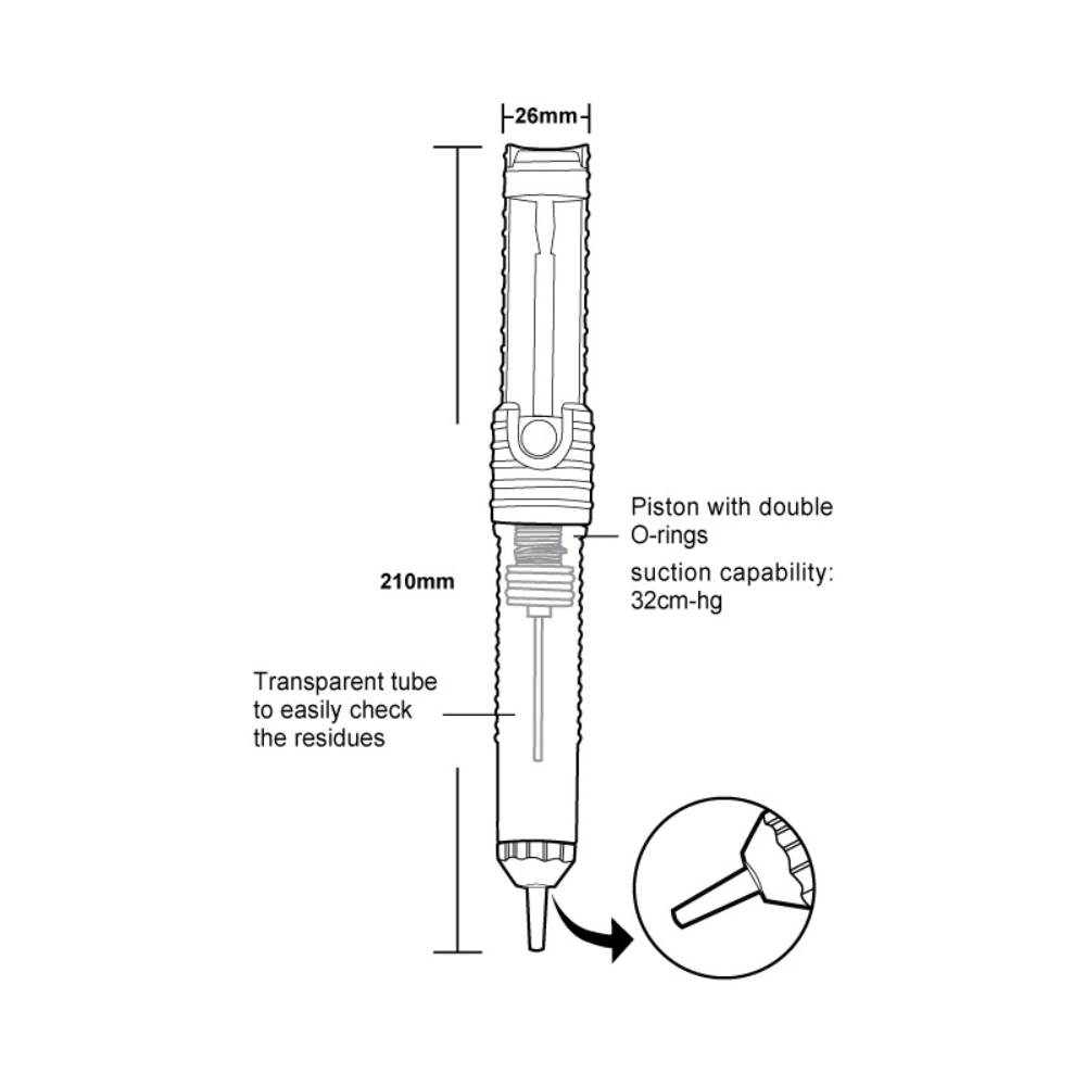 Transparent Desoldering Pump