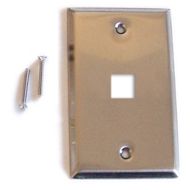 Plaque Murale 1 Port - Acier Inoxydable