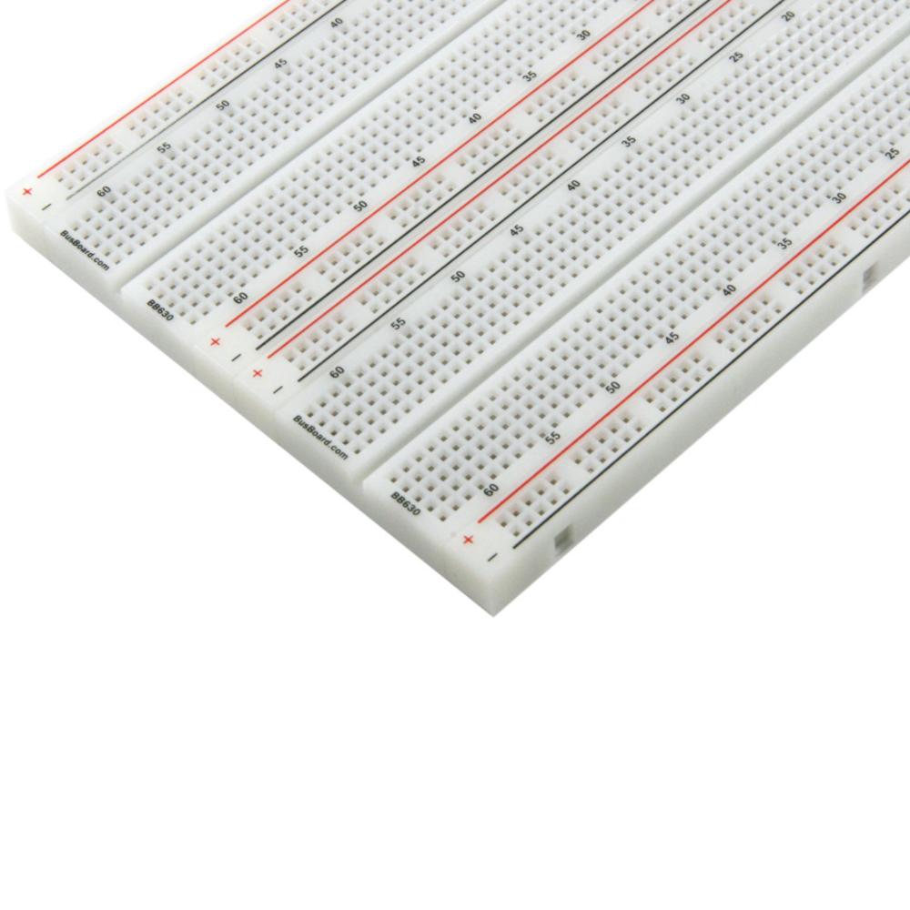1660 tie-point Solderless Plug-in BreadBoard with power rails 6.5 x 4.3 x 0.3in