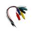 20cm Alligator Clips to BreadBoard Pin - 6-Pack