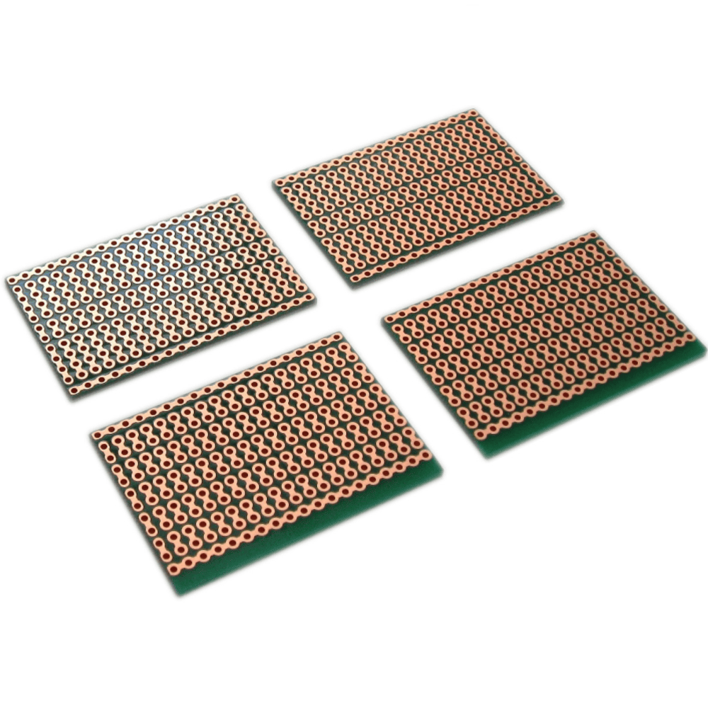 Snappable PCB BreadBoard with 2-hole and 4-hole strips, for the smallest projects 2.5 x 3.8in