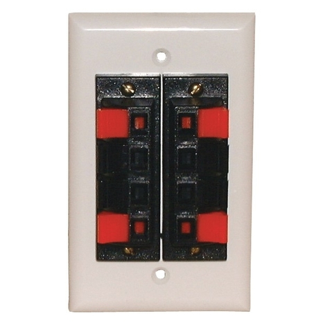 2 4-Position Terminals Solderless Wall Plate