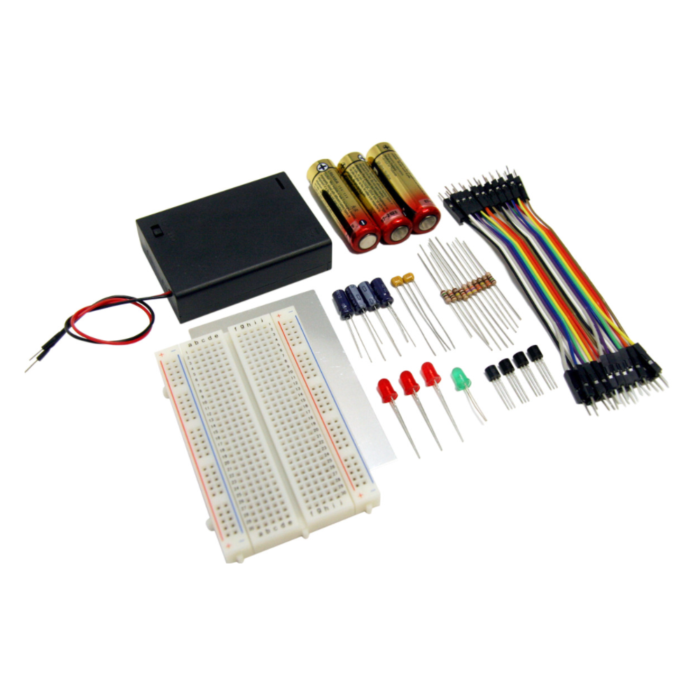 Blinky Lights Kit - Build electronic circuits to learn how LEDs and transistors work.