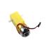 DC Motor with wired power connector two grippy wheels ZipWire™ and Battery Box