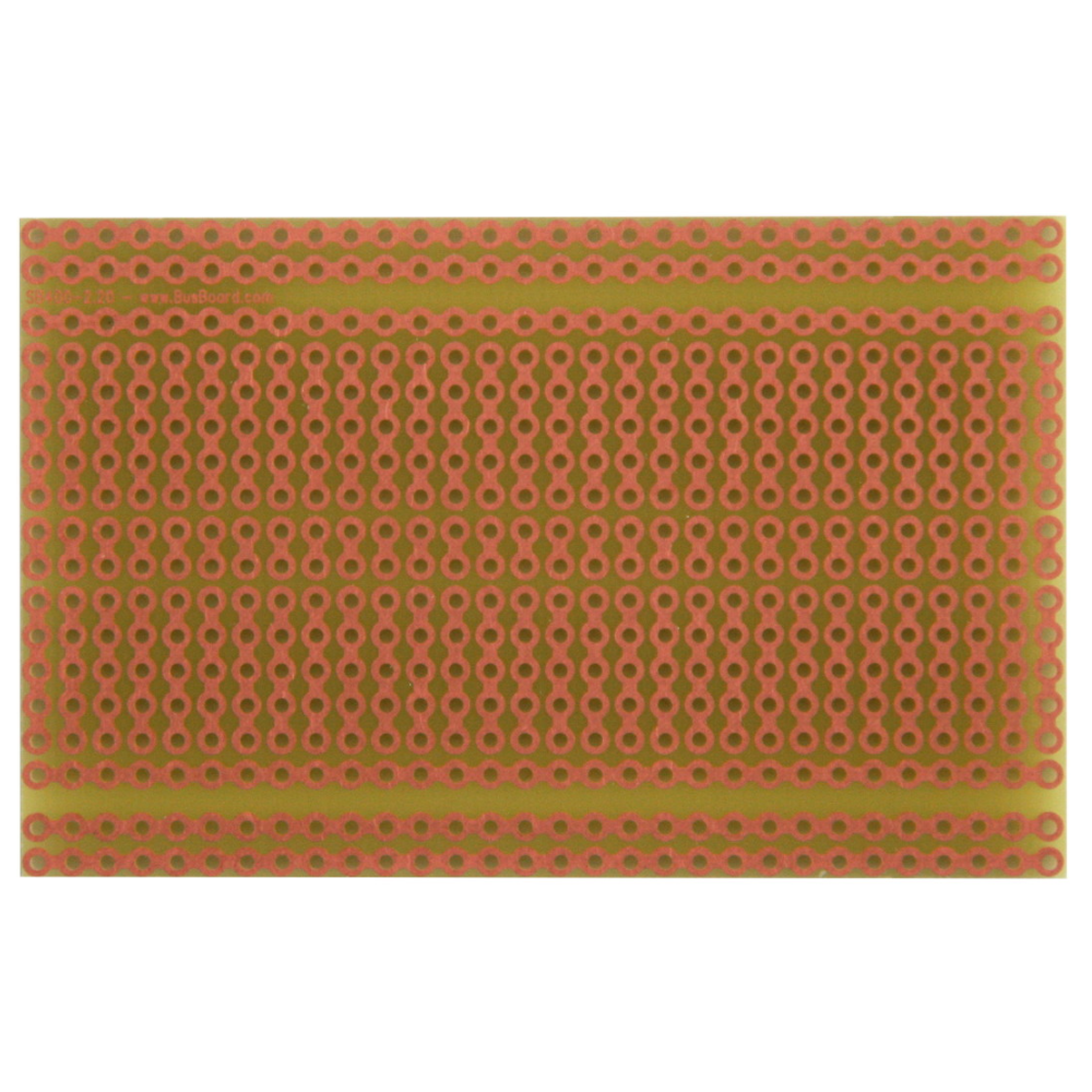 Solderable PCB BreadBoard for permanent 400 tie-point breadboard projects 3.00 x 1.90 x 1/16