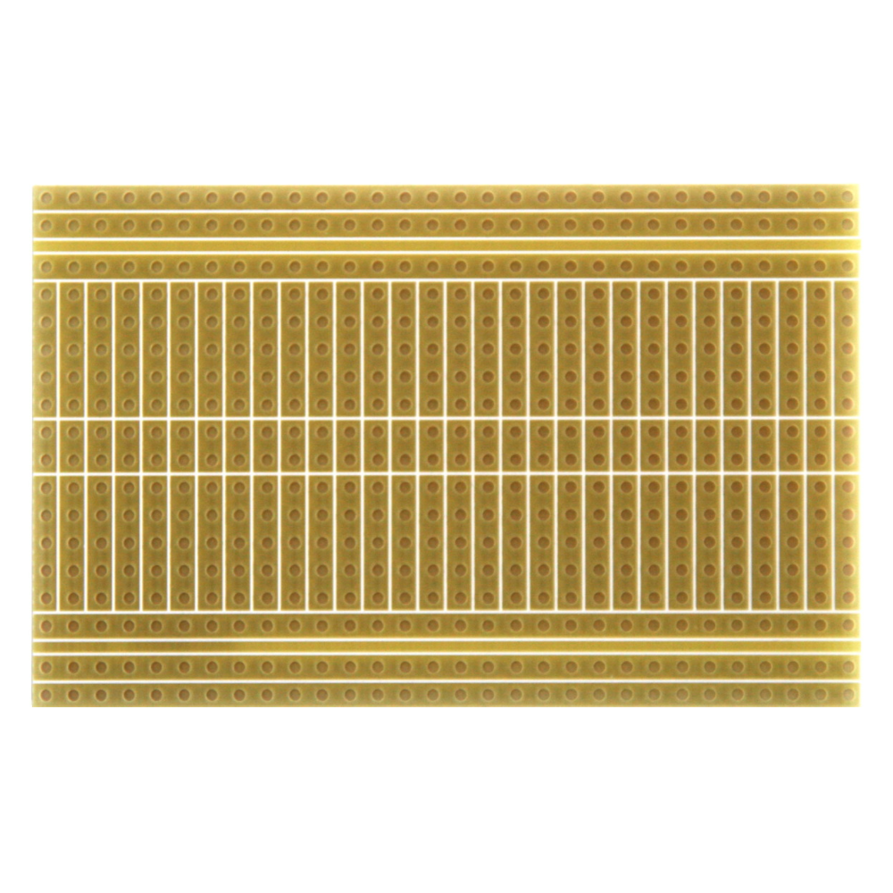 Solderable PCB BreadBoard for permanent 400 tie-point breadboard projects 3.00 x 1.90 x 1/16