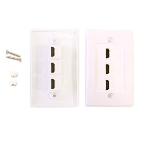 3 Port HDMI Wall Plate Kit