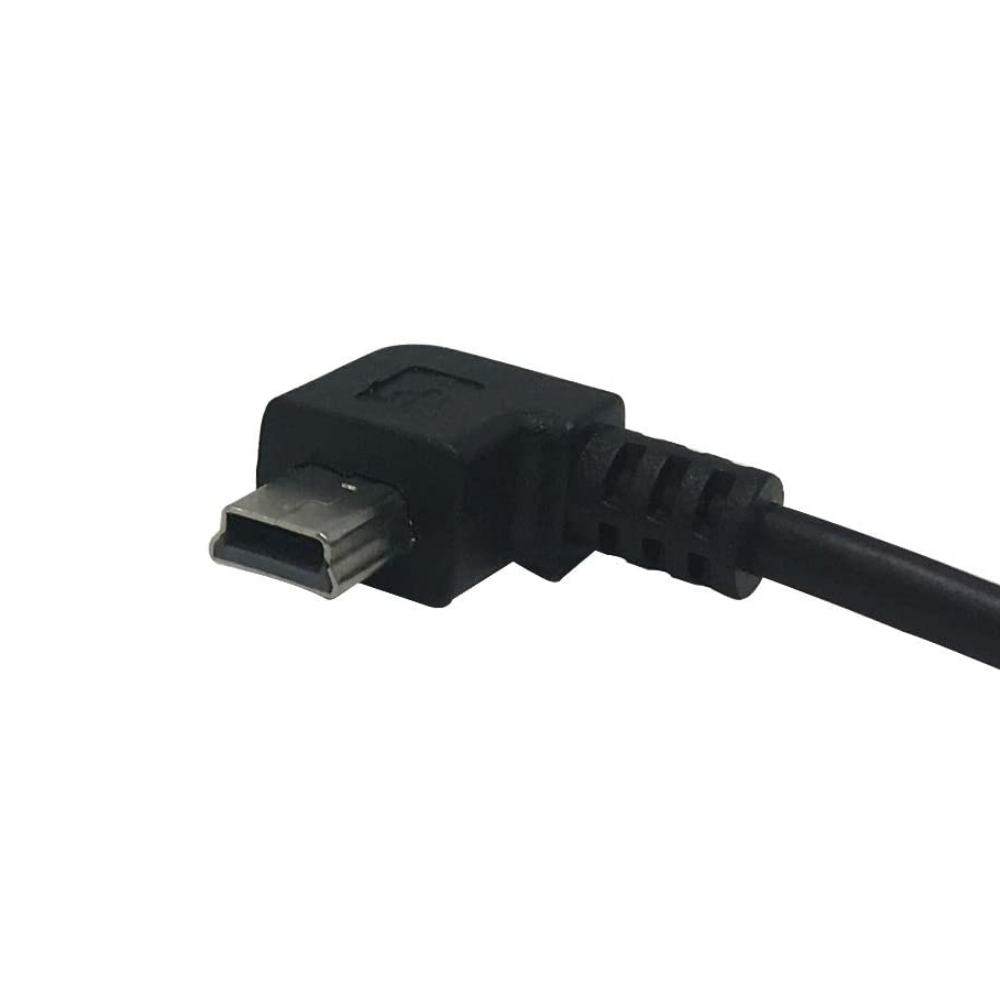 Câble USB 2.0 A mâle droit vers Mini-B 5-Pin à angle droit de 1ft - Noir
