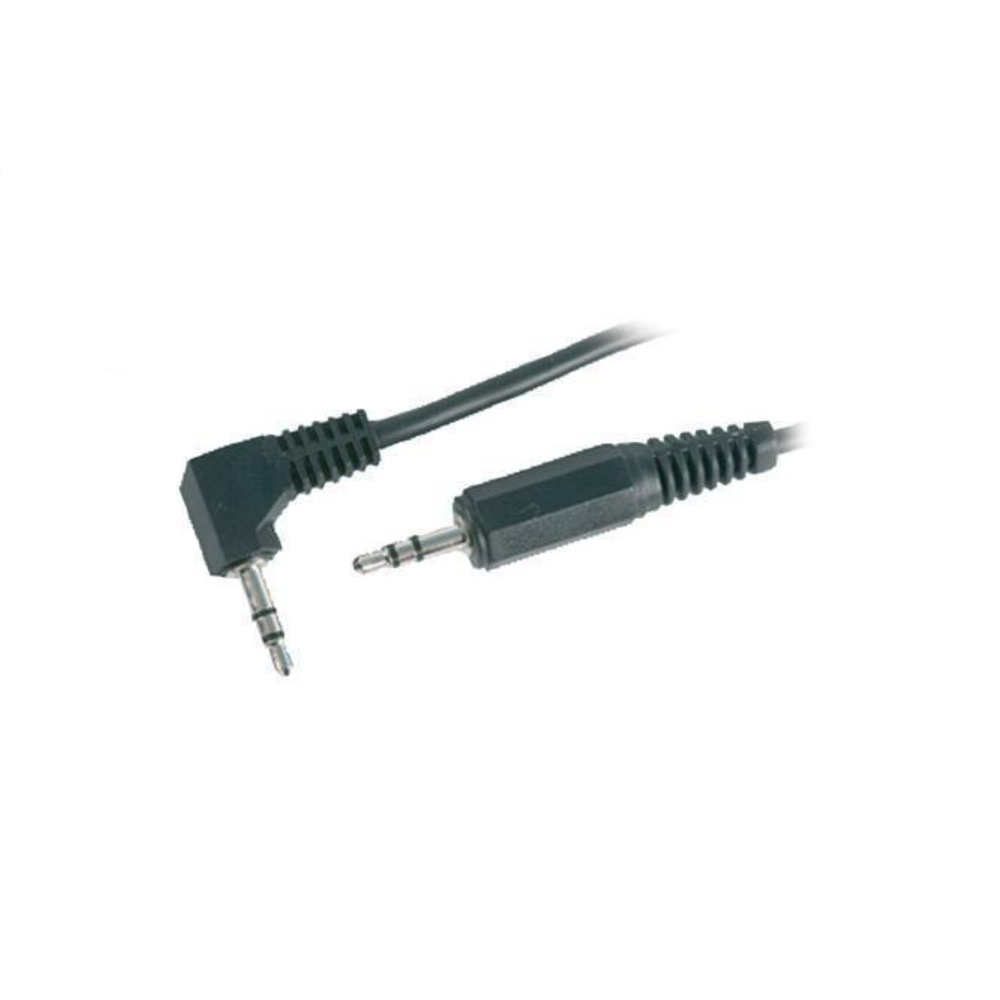 Prise téléphonique stéréo 3,5 mm - Angle droit Prise téléphonique stéréo 3,5 mm - Câble audio/vidéo de 6 pieds assemblé