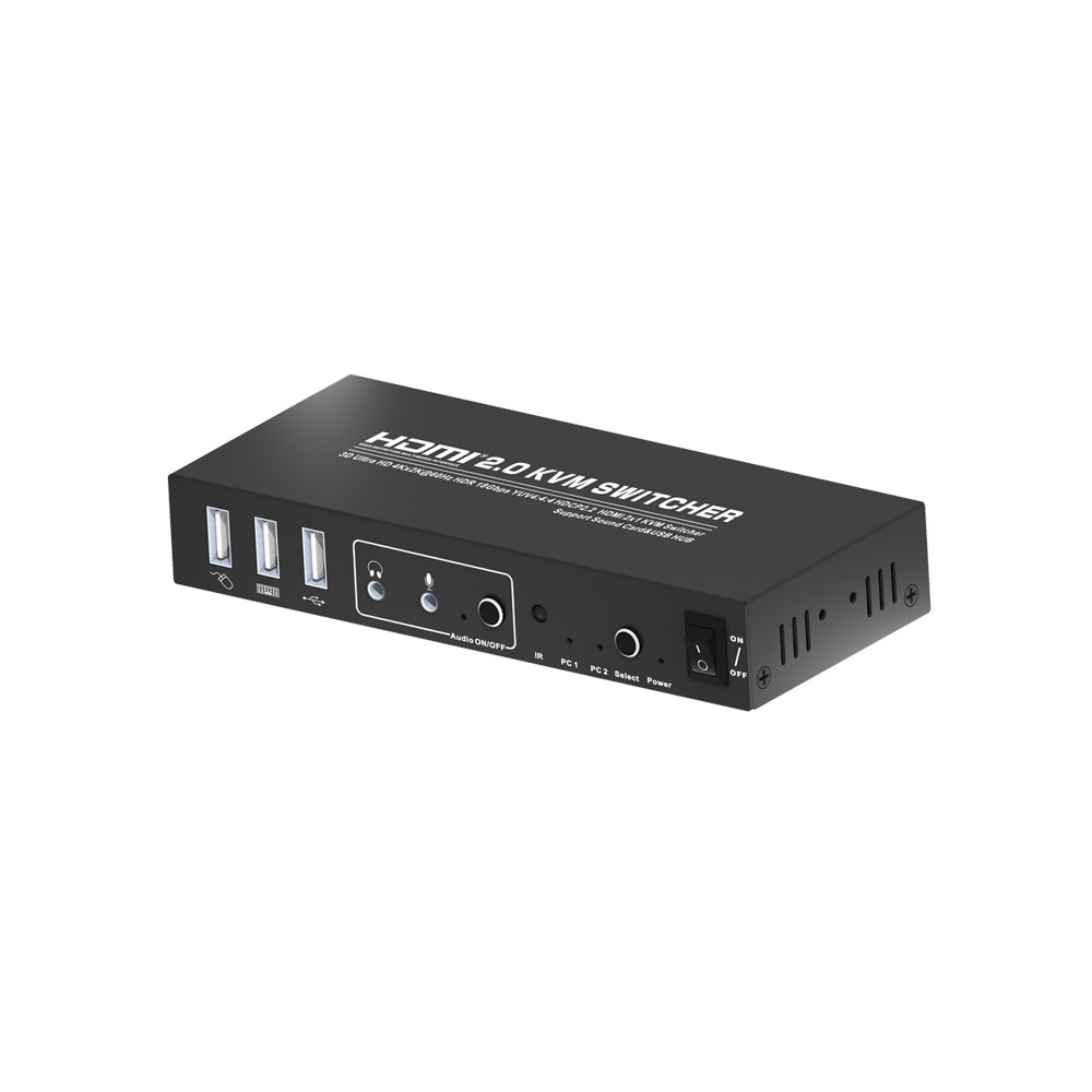 Commutateur KVM HDMI v2.0 avec ports usb et audio - Informatique