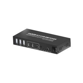Commutateur KVM HDMI v2.0 avec ports usb et audio