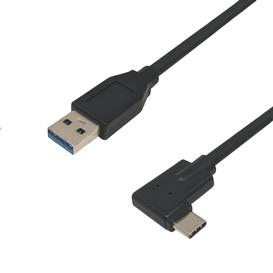 6ft Câble USB 3.1 Type-C mâle à angle droit/gauche vers A mâle droit