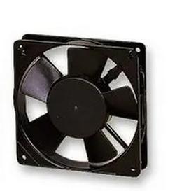 Ventilateur axial 230VAC, carré, 119 mm X 25 mm, roulement à billes de précision, 78 CFM