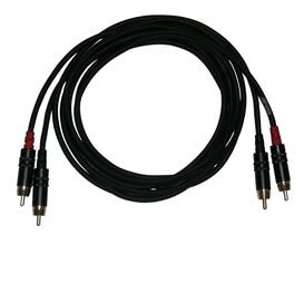 Cable 1 pied - fiche 1/4 mono a 2 fiches RCA