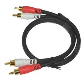 2 RCA Plugs to 2 RCA Plugs Audio Cable - 50ft