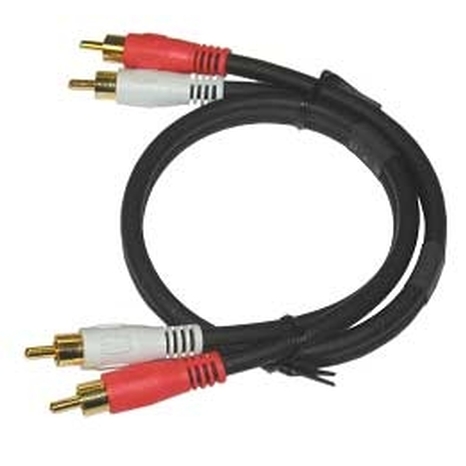2 RCA Plugs to 2 RCA Plugs Audio Cable - 50ft