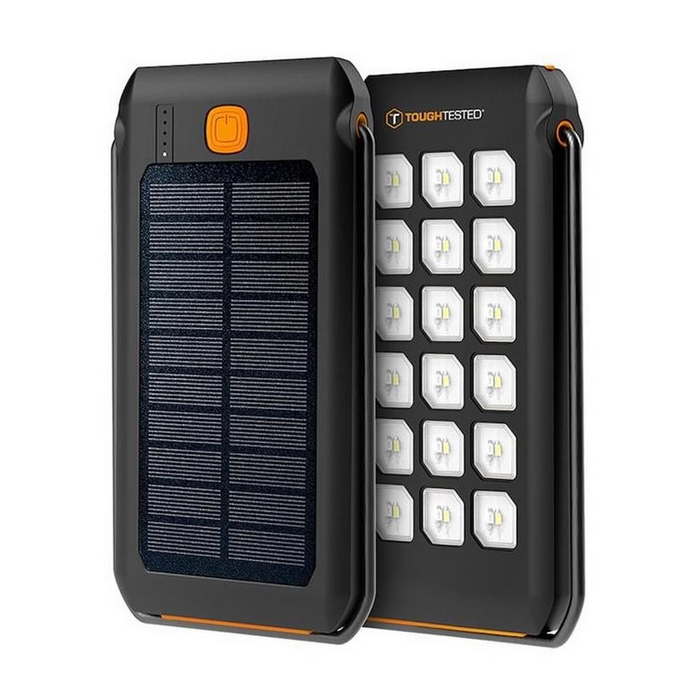 ToughTested LED10 Batterie de secours 10 000 mAh à chargement solaire