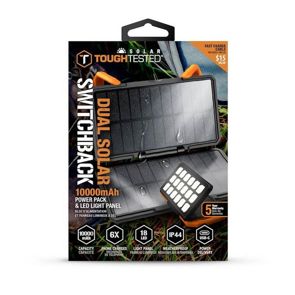ToughTested Switch Back 10,000mAh Solar Power Bank