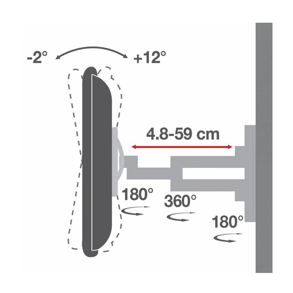 Full Motion Wall Mount for 23-55in TVs