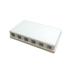 Keystone surface mount box with 6 port white