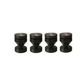Pointes coniques pour isolation acoustique ajustables noirs