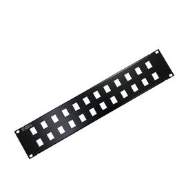 Panneau de rack Keystone en acier froid 2U