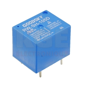 Miniature Power Relay - High Capacity (10A), 5VDC, 73 mA, 70 Ohms