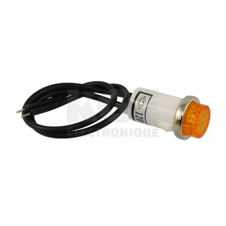 Flat-Top Snap-In Indicator - Orange