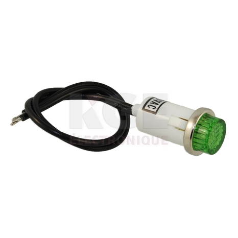 Flat-Top Snap-In Indicator - Green