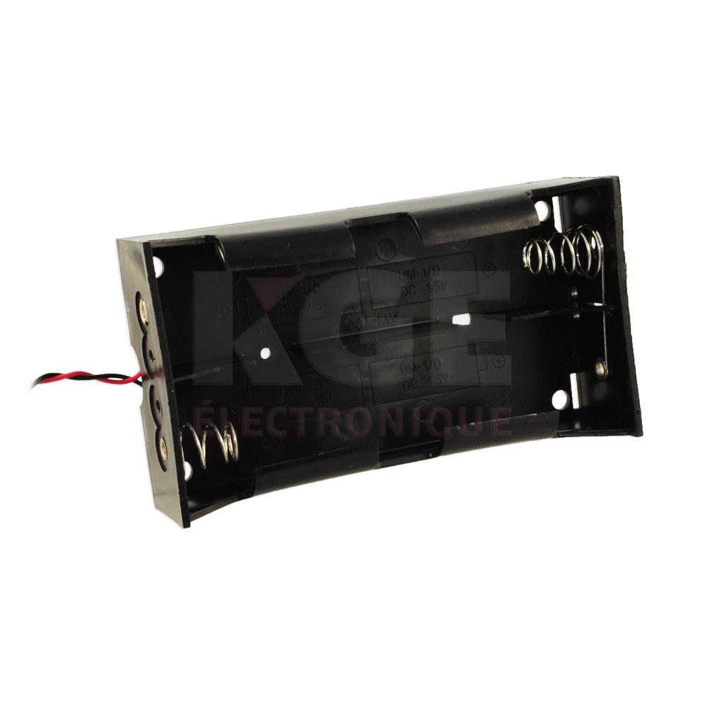 Battery Holder 4 x D Type Wire 15cm